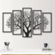 Five Frames Tree 3D art Decor for Walls