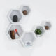 Hexagon wall shelves 6 Pcs set (Honeycomb Inspired)