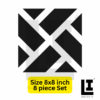 0b509ad6bd185013ef9225c014351697.png LIFEINNO | Abstract Geometric Square Cutting Acrylic Mirror Wall Art - Vol 2