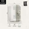 154edb5cd3ff5b8d674ad14aad6046dd.jpg LIFEINNO | Square Mirror Sticker Set | DIY Decorative Wall Mirror