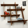 LIFEINNO | Dual Intersecting Floating Wall Shelf Modern Wooden