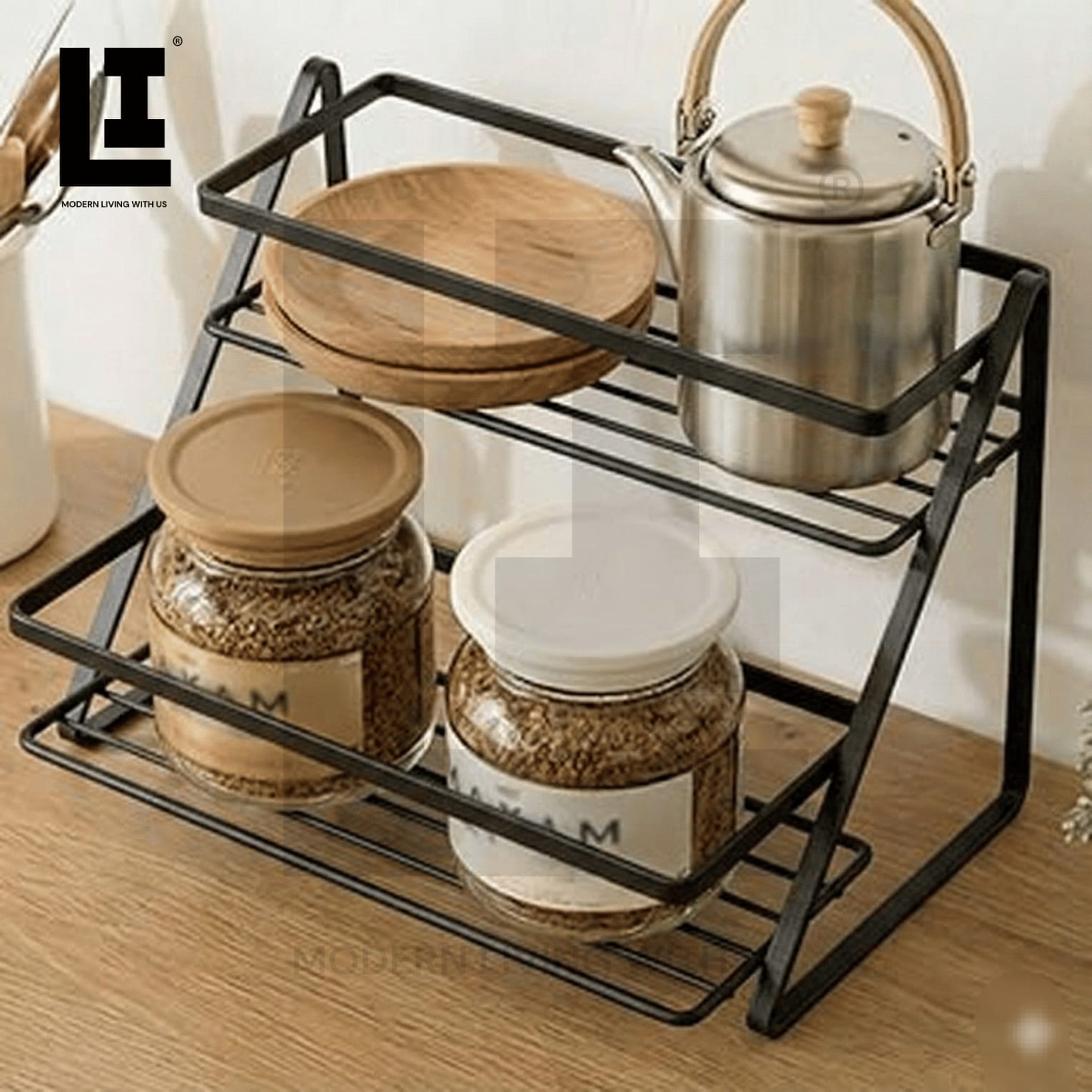 222eb52e0776be59933e1dd5df1f50e4.jpg LIFEINNO | 2-Layer Spices Rack – Stainless Steel Kitchen Organizer