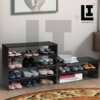 27c3b9c9764e8069dd9b5ad612038585.png LIFEINNO | 2-Layer Minimalist MDF Wooden Shoe Rack - Middle East Style