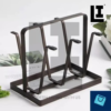 38d4f7b89c2a86d5c996d1dad48b95fc.png LIFEINNO | 6 Hook Metal Glass Stand Mug Holder with Wood Base Professi