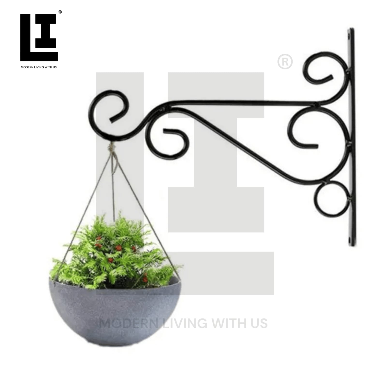 LIFEINNO | Iron Garden Wall Hanging Stand –(Only Stand)Heavy Duty