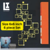 3e2a4b4f4fc7500e940799fd787ec9c1.png LIFEINNO | Geometric Square Acrylic Mirror Wall Art | Acrylic Mirror