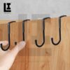 3f57962cd3d1a46269a47e8177fd5bd6.jpg LIFEINNO | Double Hook Wall Hanger | Heavy Duty Metal Dual Hook for