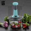 LIFEINNO | Manual Food Chopper – Hand Push Vegetable & Onion Chopper