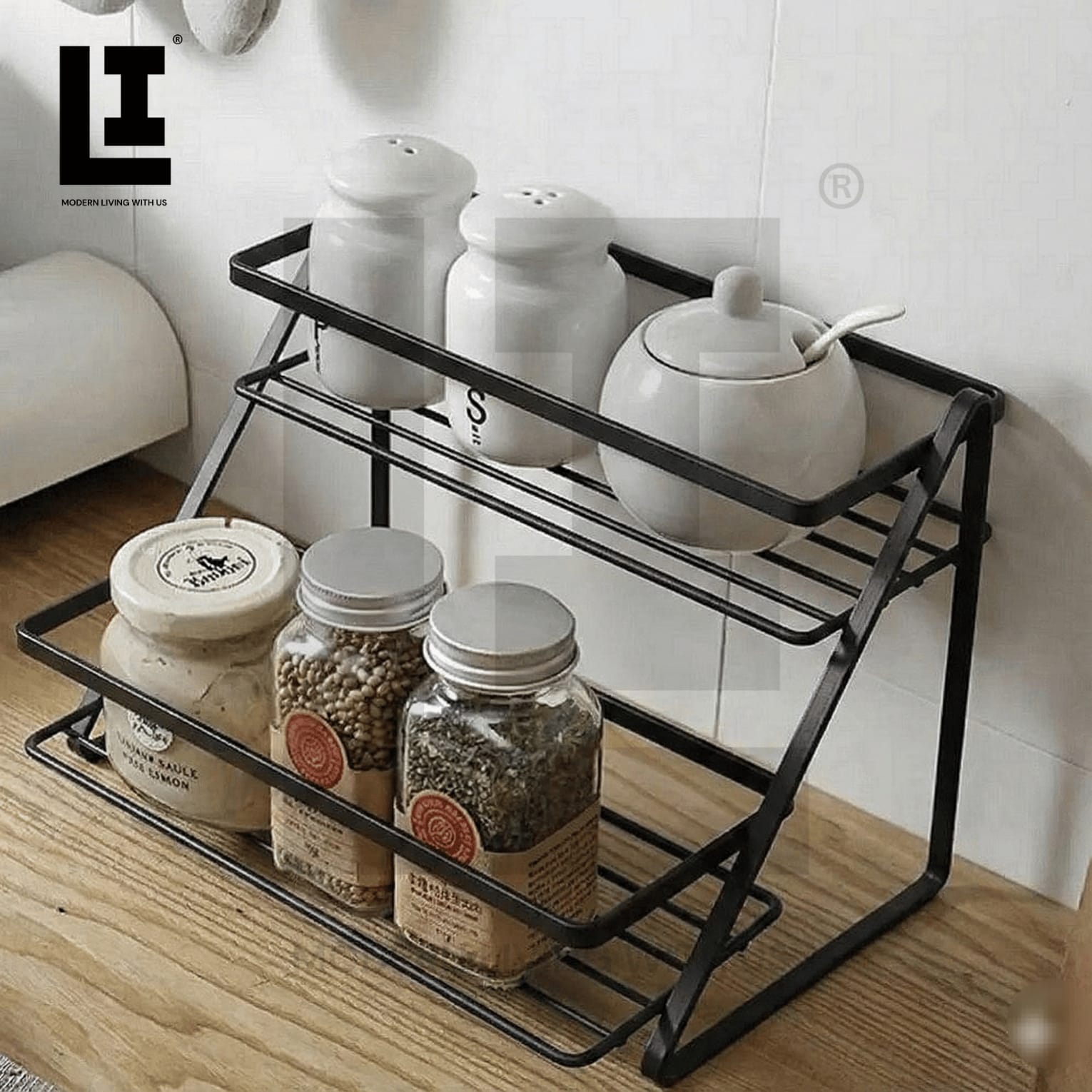 42f934735fb725b1a862316673e97b2b.jpg LIFEINNO | 2-Layer Spices Rack – Stainless Steel Kitchen Organizer