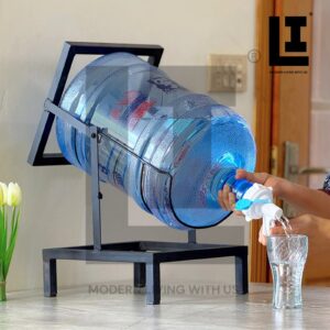 LIFEINNO | Swinging Water Bottle Rack Heavy Duty Metal Rotating Stand for 19 Litre Jugs