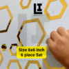 LIFEINNO | Hexagonal Hollow Acrylic Mirror Wall Decor | Geometric