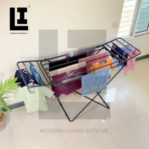 LIFEINNO Premium Metal Folding Cloth Dryer Stand – Heavy Duty Laundry Drying Rack for Indoor & Outdoor Use
