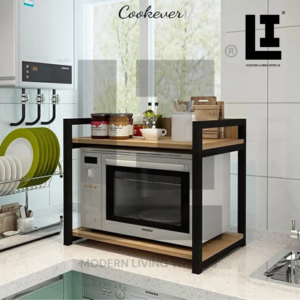 LIFEINNO | Multipurpose Microwave Stand 2 Layers Heavy Duty Kitchen Storage Shelf and Spice Rack