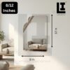5ee120c159f831b231af4a9cbc8124d8.jpg LIFEINNO | Square Mirror Sticker Set | DIY Decorative Wall Mirror