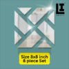 6bf398bb6c70b38424e267c8566c8ab7.png LIFEINNO | Abstract Geometric Square Cutting Acrylic Mirror Wall Art - Vol 2