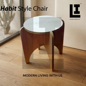 LIFEINNO | Multipurpose MDF Wooden Kitchen Chair Bedroom Stool DIY Side Table Kids & Adults Coffee Table Bedside Stand Beige
