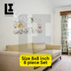 94ace066b08f2508c9230a4fe18b0422.png LIFEINNO | Abstract Geometric Square Cutting Acrylic Mirror Wall Art - Vol 2