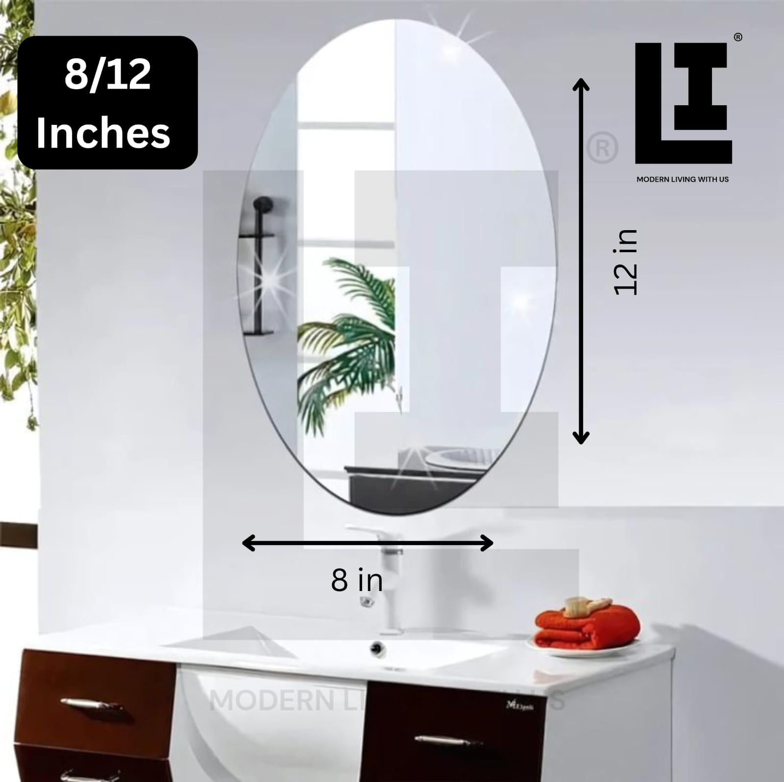 a3f3d303e84d1b3e03edc0dc64a6e936.jpg LIFEINNO | Oval Mirror Wall Sticker – Self Adhesive Decorative Mirror