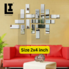 LIFEINNO | Rectangular Acrylic Mirror Wall Panel | Acrylic Mirror