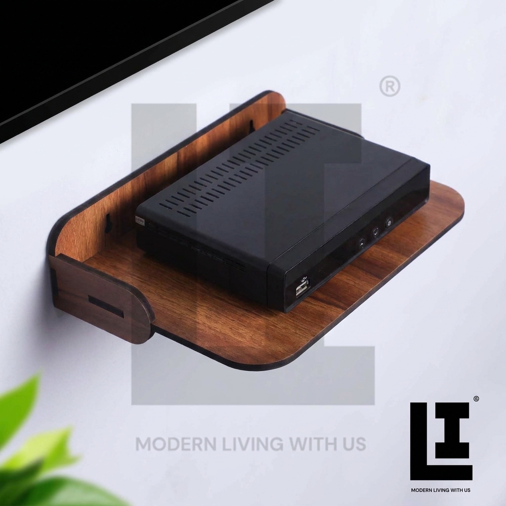 aa363ab0f41d617bb2d844d9201fa4c0.jpg LIFEINNO | MDF Wooden Wall Mount Shelf - Set-Top Box Stand