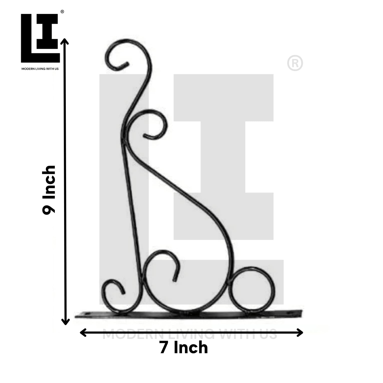 LIFEINNO | Iron Garden Wall Hanging Stand –(Only Stand)Heavy Duty