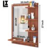 ae7329259cad68e6839860fa0aee641d.jpg LIFEINNO | Wooden Dressing Table with Mirror