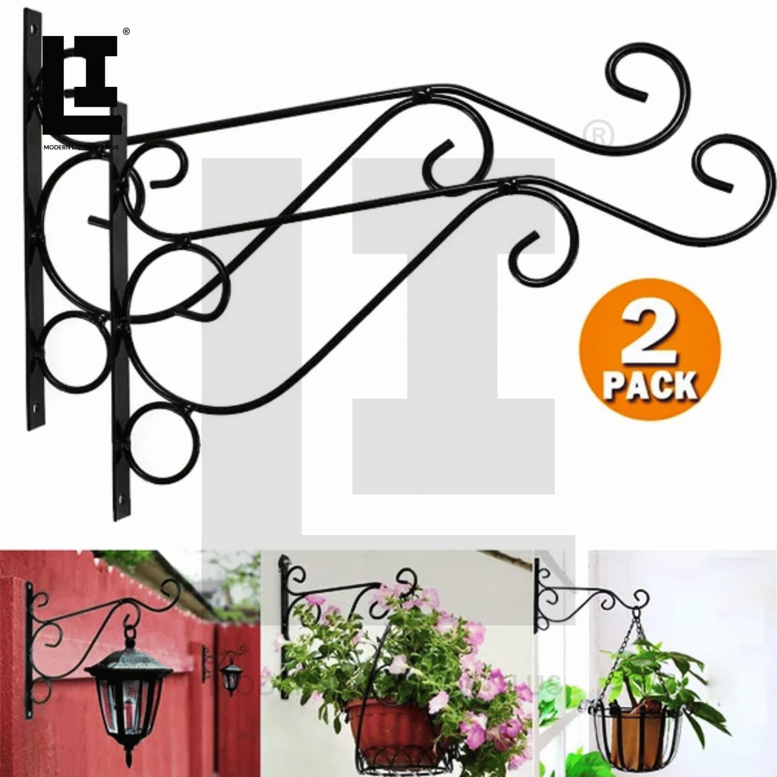 LIFEINNO | Iron Garden Wall Hanging Stand –(Only Stand)Heavy Duty