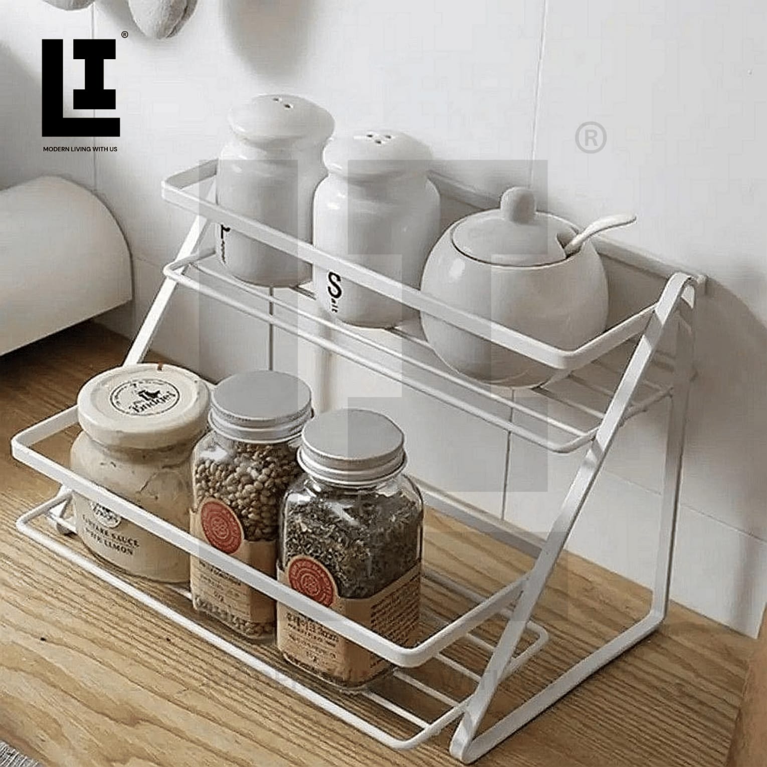 bd49d42b0f9af254ba4950f222f4d009.jpg LIFEINNO | 2-Layer Spices Rack – Stainless Steel Kitchen Organizer