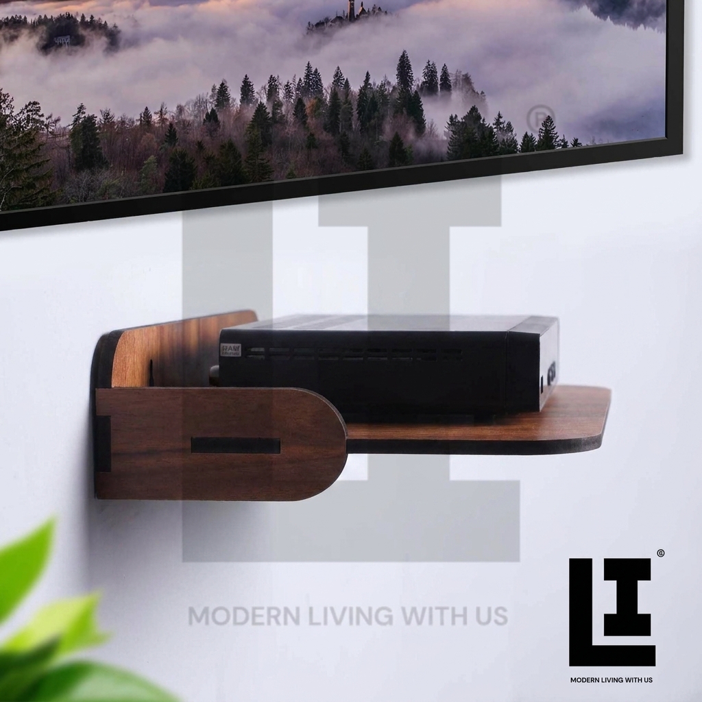 bd6f8a77b9bda1ddce20f4fd4a56cc8e.jpg LIFEINNO | MDF Wooden Wall Mount Shelf - Set-Top Box Stand
