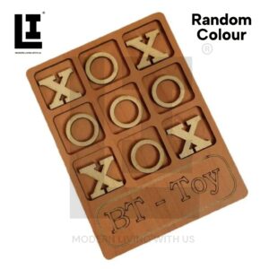 LIFEINNO | Wooden Tic Tac Toe Game Board – Classic Strategy Game for Kids & Family, Travel-Friendly Tic Tac Toe game board, wooden Tic Tac Toe, strategy game for kids, travel Tic Tac Toe, family board game, classic Tic Tac Toe, educational game