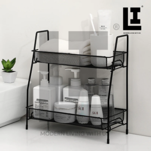 cc548f360b201a1a065a63766c21333d.png LIFEINNO | Premium 2-Layer Multipurpose Metal Mesh Organizer Rack Desk