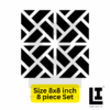 ccb49207e1b48a244b8e2072086e882d.png LIFEINNO | Abstract Geometric Square Cutting Acrylic Mirror Wall Art - Vol 2