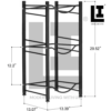 d1ebe21dfea39036e7c0578d4ad6c68f.png LIFEINNO | 3 Tier Water Bottle Rack Heavy Duty Metal Jug Holder Organi