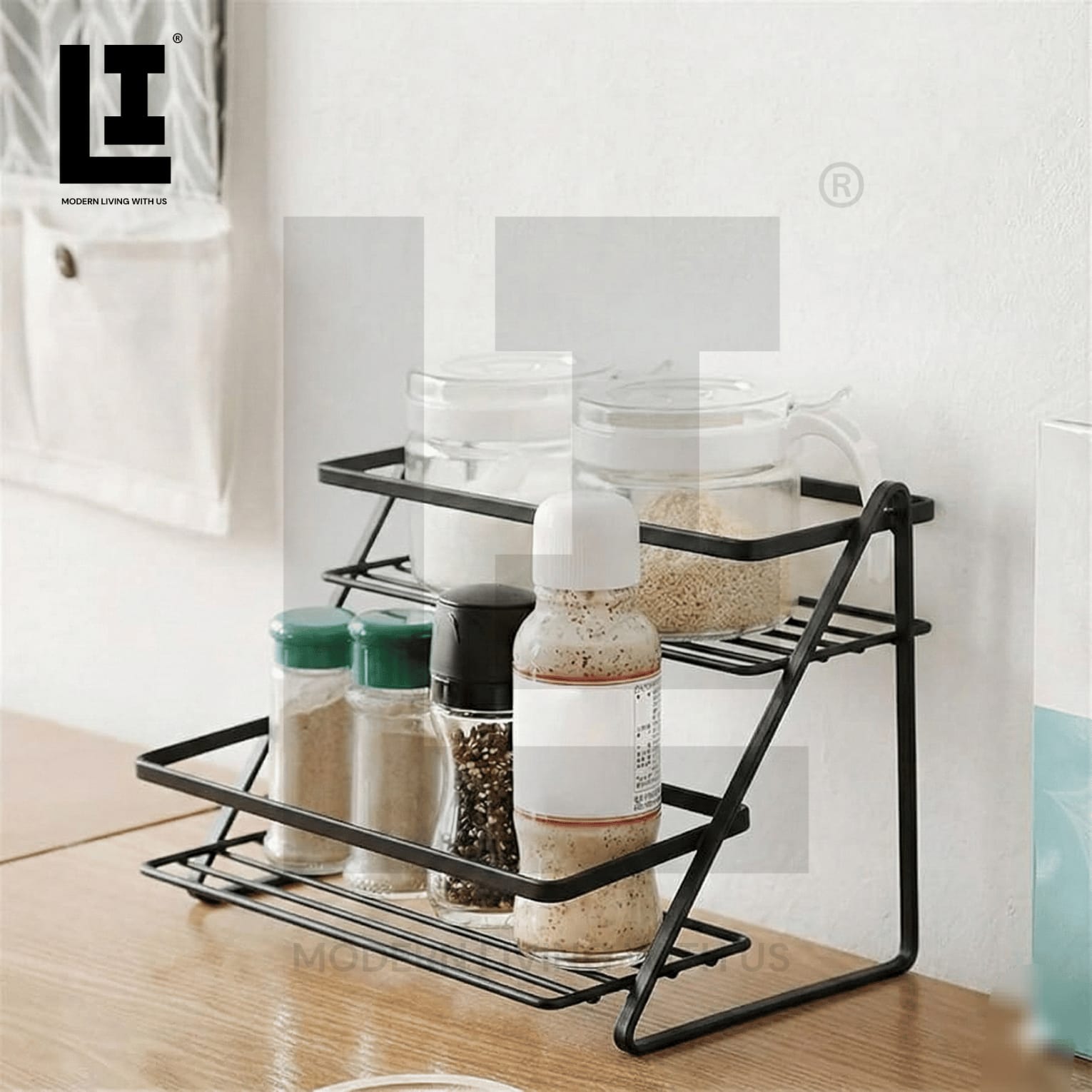d75b1f9beaa5e0c5450d73de4cb4244e.jpg LIFEINNO | 2-Layer Spices Rack – Stainless Steel Kitchen Organizer