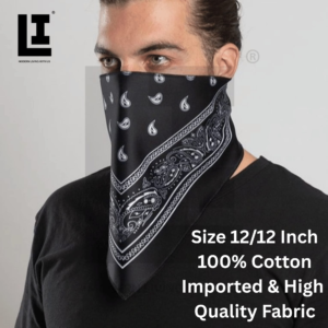 LIFEINNO | Paisley Bandana Scarf – Unisex Cotton Headwear for Men & Women, Neck, Face & Hair Accessory , Paisley bandana, unisex bandana scarf, cotton bandana, headscarf for men and women, neck scarf, face scarf, hair accessory, fashion bandana
