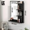 e0b1ba6ab07cc6f838311f9ce92404e2.jpg LIFEINNO | Wooden Dressing Table with Mirror