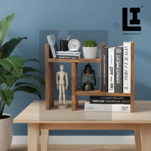 e3b6534d9adf9c33b43539f22177d6ed.png LIFEINNO | Wood Desktop Shelf Organizer - Adjustable & Expandable Mini