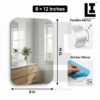e58c6d59d2a8d1b73e9a82e4075b5763.jpg LIFEINNO | Square Mirror Sticker Set | DIY Decorative Wall Mirror