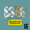 e6424aafdb815e4f086a687ebc0896d2.png LIFEINNO | Abstract Geometric Square Cutting Acrylic Mirror Wall Art - Vol 2