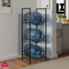 e646314daf35a0ff01e540c35f21c467.png LIFEINNO | 3 Tier Water Bottle Rack Heavy Duty Metal Jug Holder Organi