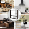 LIFEINNO | 3-Tier Wooden Kitchen Wall Shelf - Multipurpose Cabinet Sto