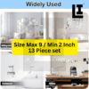 LIFEINNO | Modern Circle Abstract Wall Art Set | Acrylic Mirror