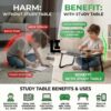 f17eb4663d3d379b01c6cd50b58a5076.jpg LIFEINNO | Foldable Bed Laptop Table | Portable Study Desk & Food