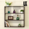 LIFEINNO | 3-Tier Wooden Kitchen Wall Shelf - Multipurpose Cabinet Sto
