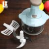 LIFEINNO | Manual Food Chopper – Hand Push Vegetable & Onion Chopper