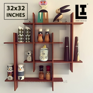 f764dc113d3b0d6f6fea001b2c6fe552.png LIFEINNO | Dual Intersecting Floating Wall Shelf Modern Wooden Interlo