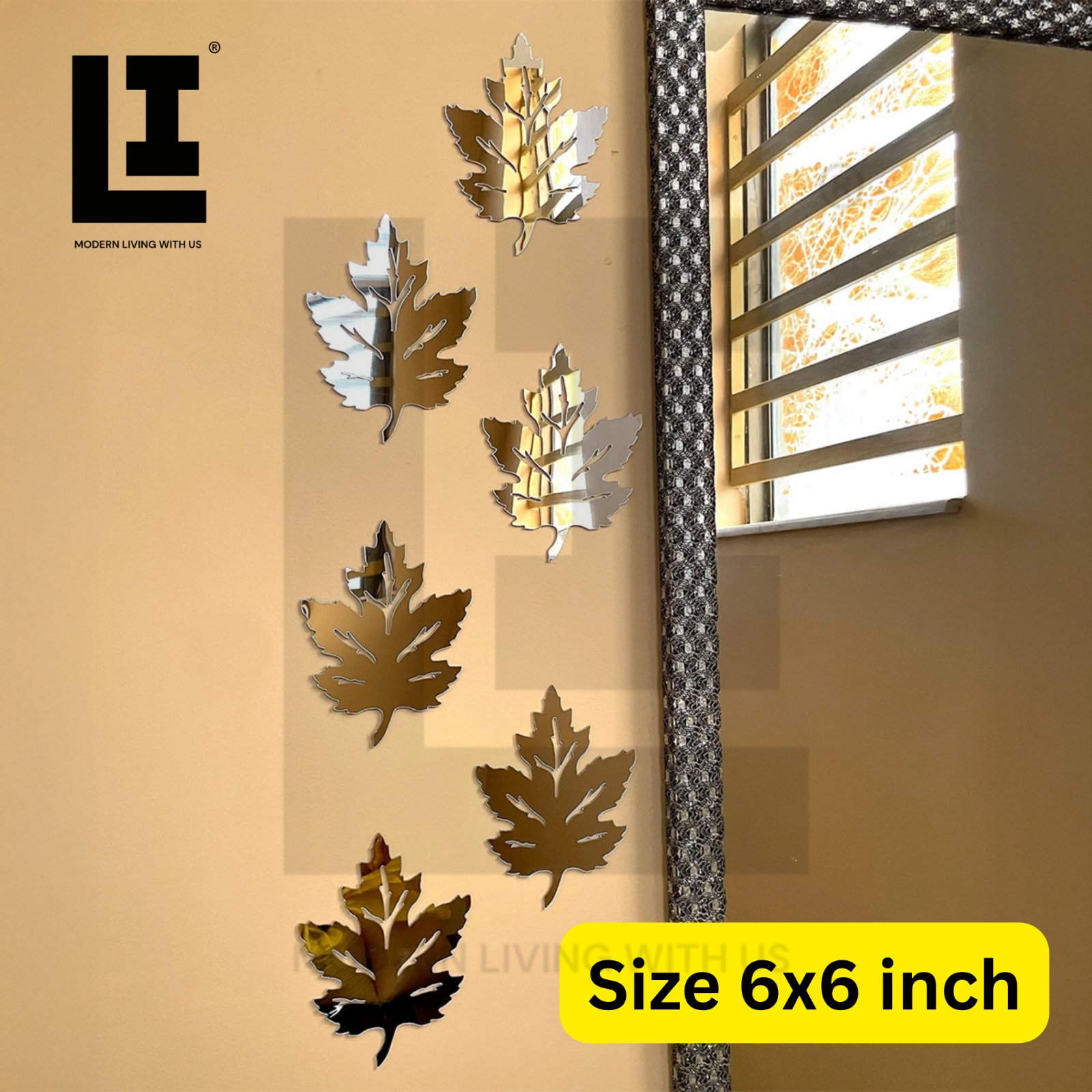 f8d7298bf236a33513ced0e45b36df0c.jpg LIFEINNO | Kashmiri Leaf Acrylic Mirror Wall Decor | Acrylic Mirror