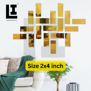 92c61337fa16d61601b533907b0302ad.png LIFEINNO | Rectangular Acrylic Mirror Wall Panel | Acrylic Mirror Wall Decor | Home Wall Decoration | Gold