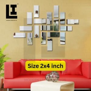 c9183a30678881004c43d90bd1a30108.png LIFEINNO | Rectangular Acrylic Mirror Wall Panel | Acrylic Mirror Wall Decor | Home Wall Decoration & DIY Design | Silver